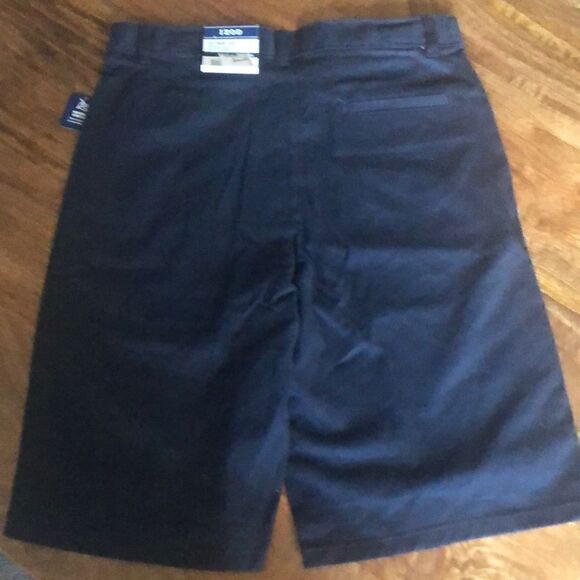 Izod big boys Size 18R Uniform School Shorts Adjustable Waist-navy - Picture 1 of 7